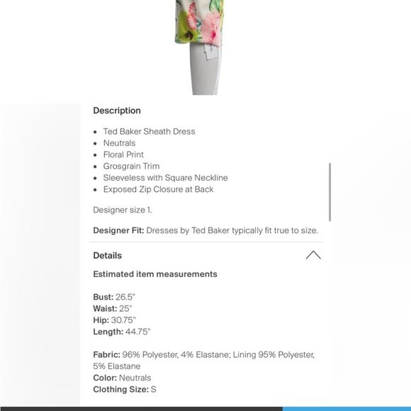 NWT  Ted Baker dress. - Picture 5 of 9